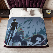 Load image into Gallery viewer, Solo Leveling (Sun Jin-Woo) Dual Screen 4K Sherpa Blanket
