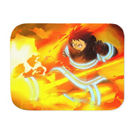 Fire Force Shinra Kusakabe Sherpa Blanket