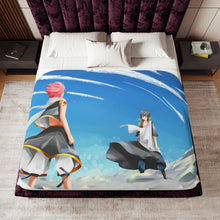 Load image into Gallery viewer, Anime Fairy Tailr Sherpa Blanket
