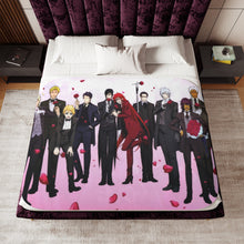 Load image into Gallery viewer, Black Butler Sherpa Blanket
