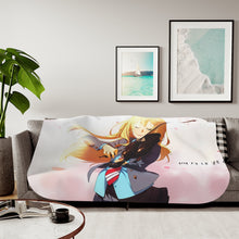 Load image into Gallery viewer, Anime Your Lie in April Sherpa Blanket
