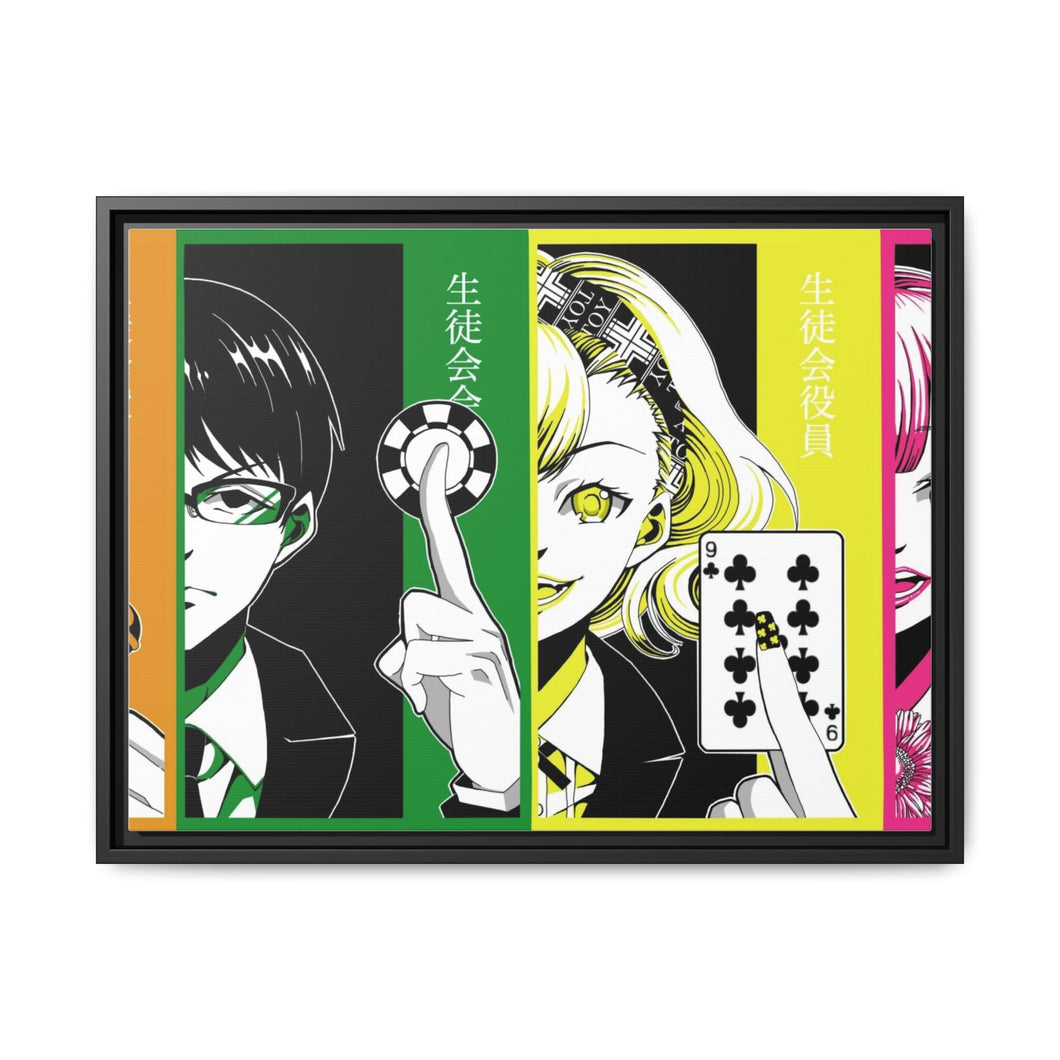 Anime Kakeguruir Canvas Framed Art Print