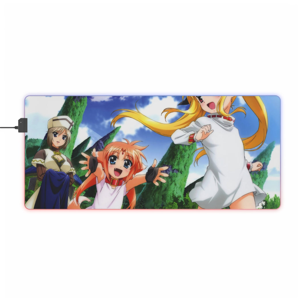 Magical Girl Lyrical Nanoha RGB LED Mouse Pad (Desk Mat)