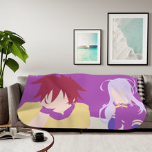 Load image into Gallery viewer, Sora and Shiro Sherpa Blanket
