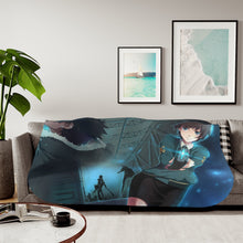 Load image into Gallery viewer, Shinya Kogami And Akane Tsunemori Together Sherpa Blanket

