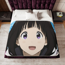 Load image into Gallery viewer, Eru Chitanda  Smiling face Sherpa Blanket

