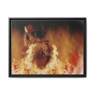 The Flames Of Peace Canvas Framed Art Print