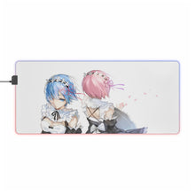 Load image into Gallery viewer, Ram, Rem RGB LED Mouse Pad (Desk Mat)
