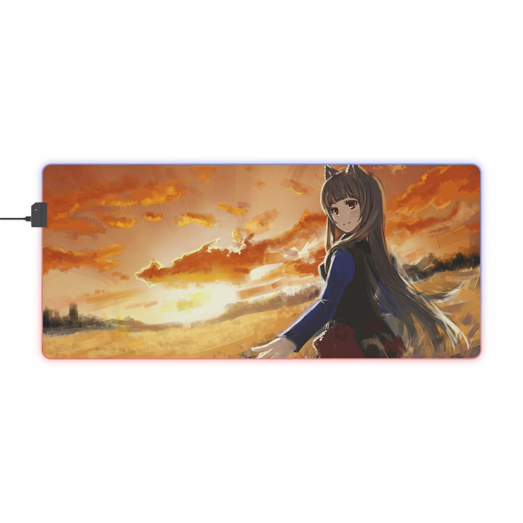 Spice And Wolf RGB LED Mouse Pad (Desk Mat)