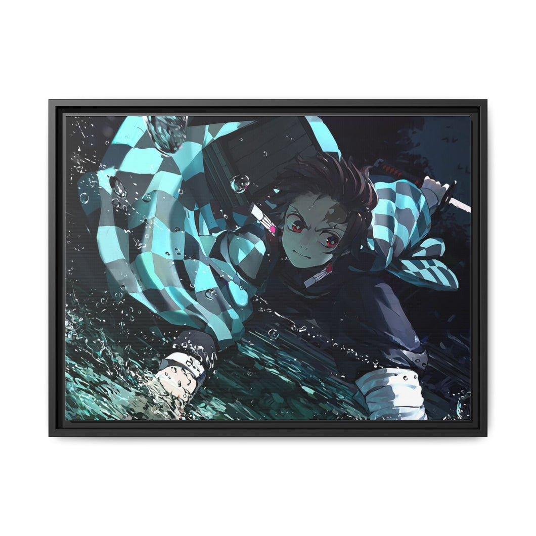 Anime Demon Slayer: Kimetsu no Yaiba Canvas Framed Art Print