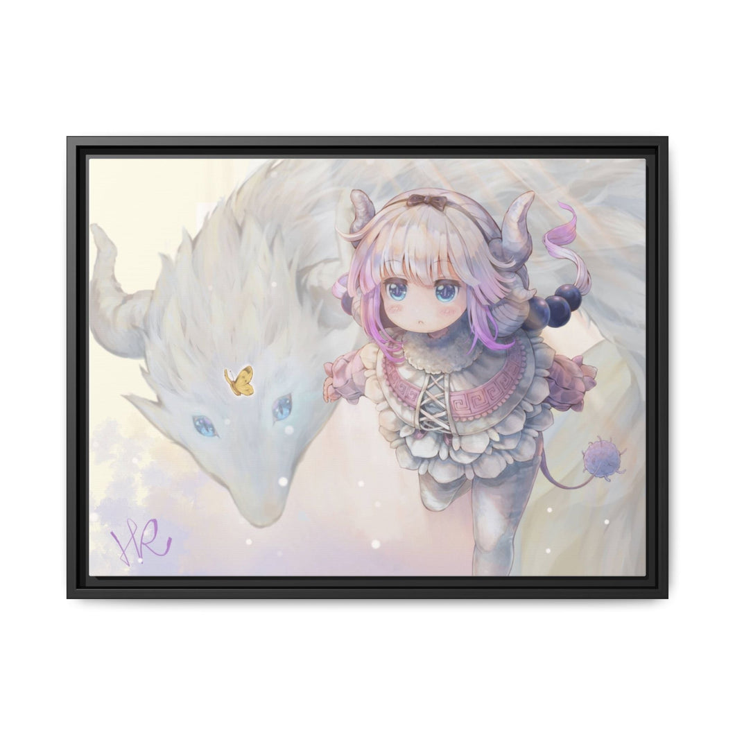 Miss Kobayashi's Dragon Maid Kanna Kamui, Kobayashi San Chi No Maid Dragon Canvas Framed Art Print