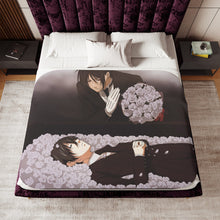 Load image into Gallery viewer, Black Butler Sherpa Blanket
