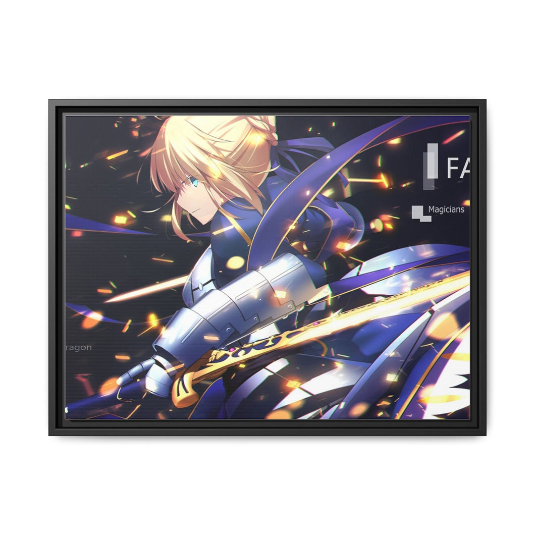 Anime Fate/Stay Night Canvas Framed Art Print