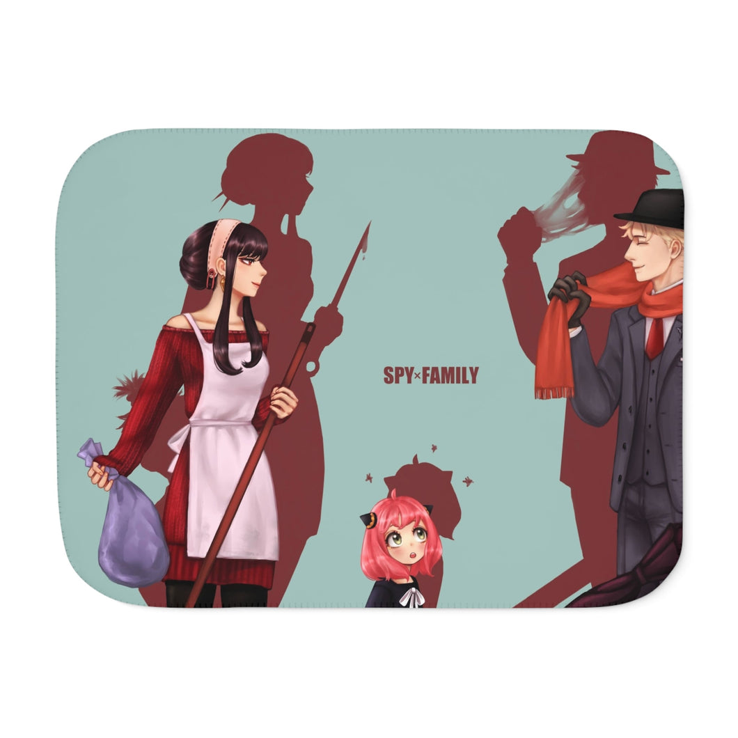 Anime Spy x Family Sherpa Blanket