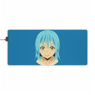 Rimuru Tempest Face ( Blue Background ) RGB LED Mouse Pad (Desk Mat)