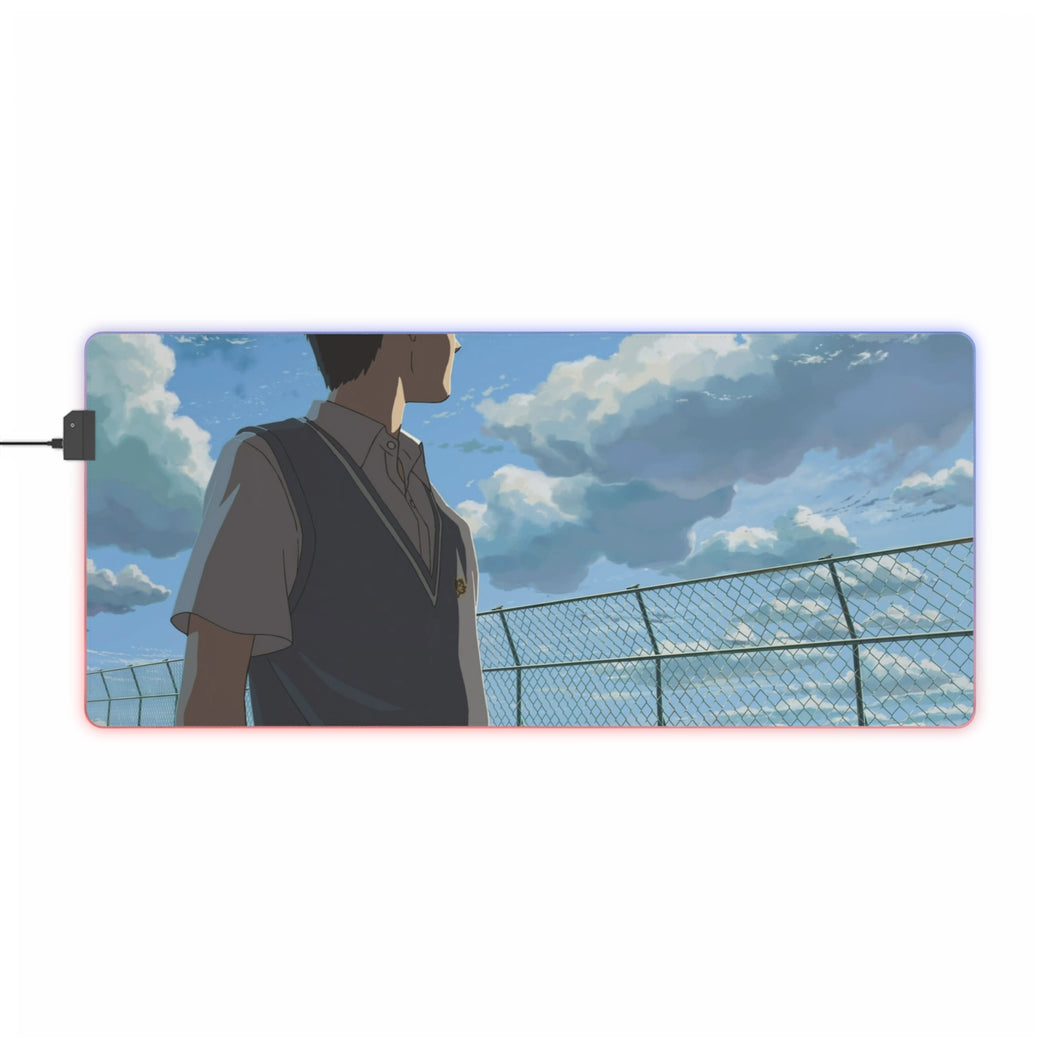 The Garden Of Words RGB LED Mouse Pad (Desk Mat)