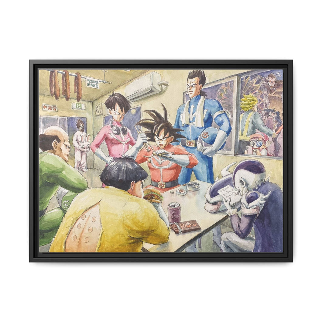 Anime Dragon Ball Canvas Framed Art Print