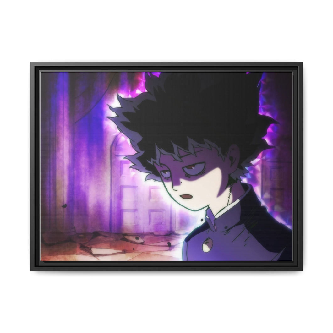 Anime Mob Psycho 100 Canvas Framed Art Print