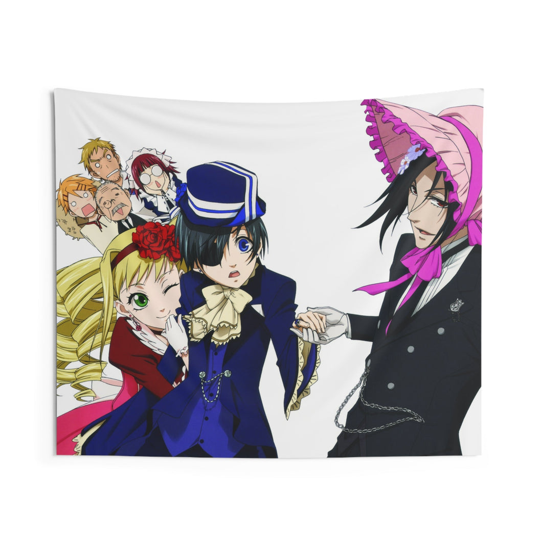 Black Butler Indoor Wall Tapestry