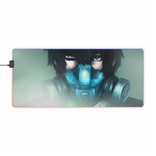 Load image into Gallery viewer, Shinya Kogami wearing Gas Mask RGB LED Mouse Pad (Desk Mat)
