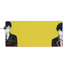 Load image into Gallery viewer, Blue Exorcist RGB LED Mouse Pad (Desk Mat)
