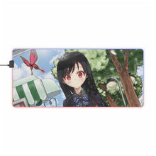 Load image into Gallery viewer, Accel World Kuroyukihime RGB LED Mouse Pad (Desk Mat)
