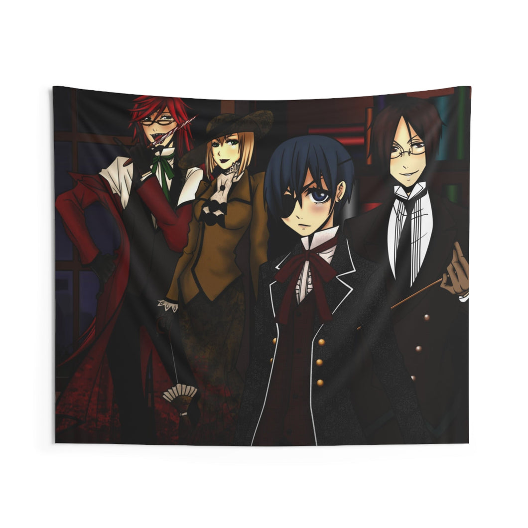 Black Butler Indoor Wall Tapestry