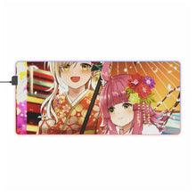 Load image into Gallery viewer, Ai Miyashita &amp; Rina Tennoji RGB LED Mouse Pad (Desk Mat)
