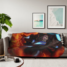 Load image into Gallery viewer, Fire Force Shinra Kusakabe Sherpa Blanket

