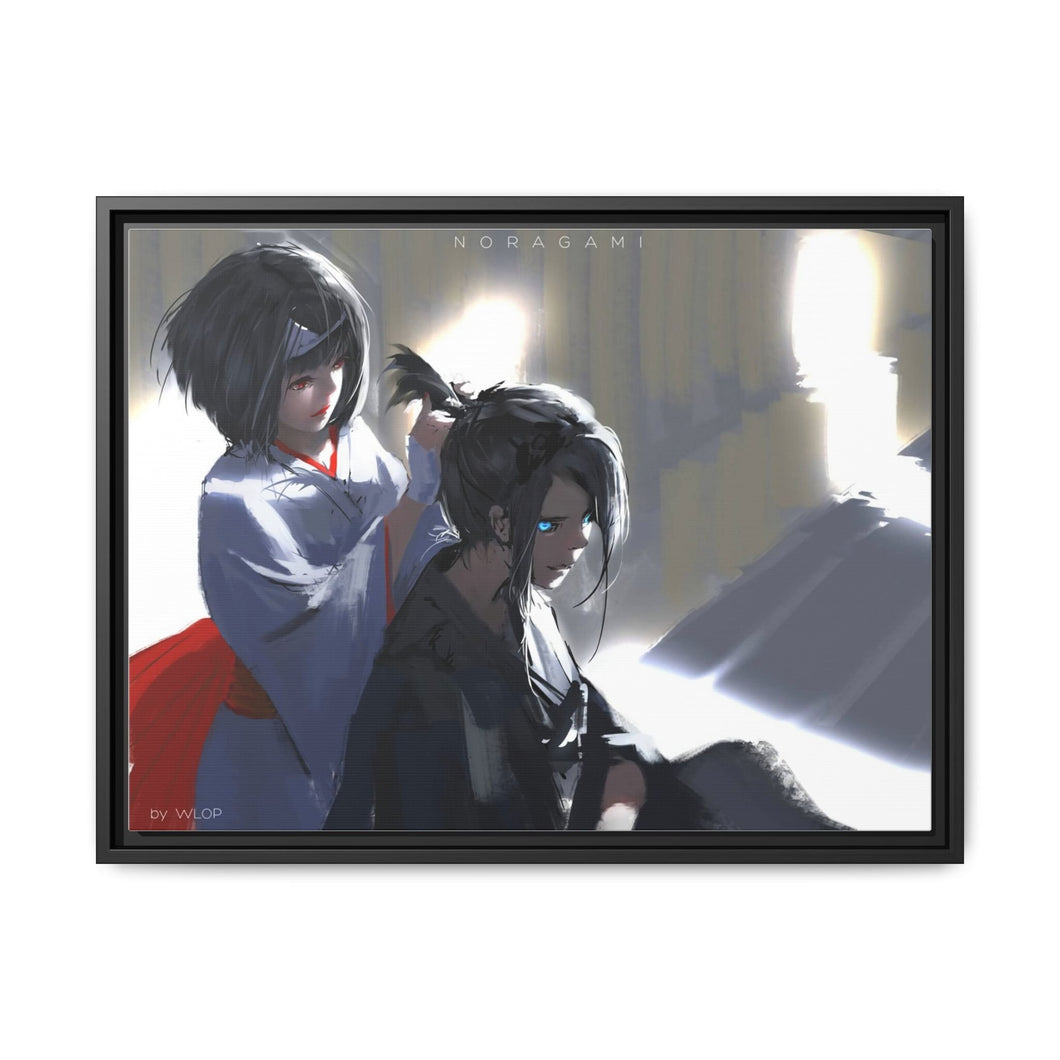 Noragami Yato, Nora, Noragami Canvas Framed Art Print