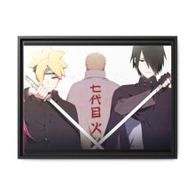 Load image into Gallery viewer, Boruto, Sasuke &amp; Naruto Canvas Framed Art Print
