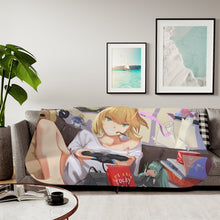 Load image into Gallery viewer, Saber Lily Sherpa Blanket
