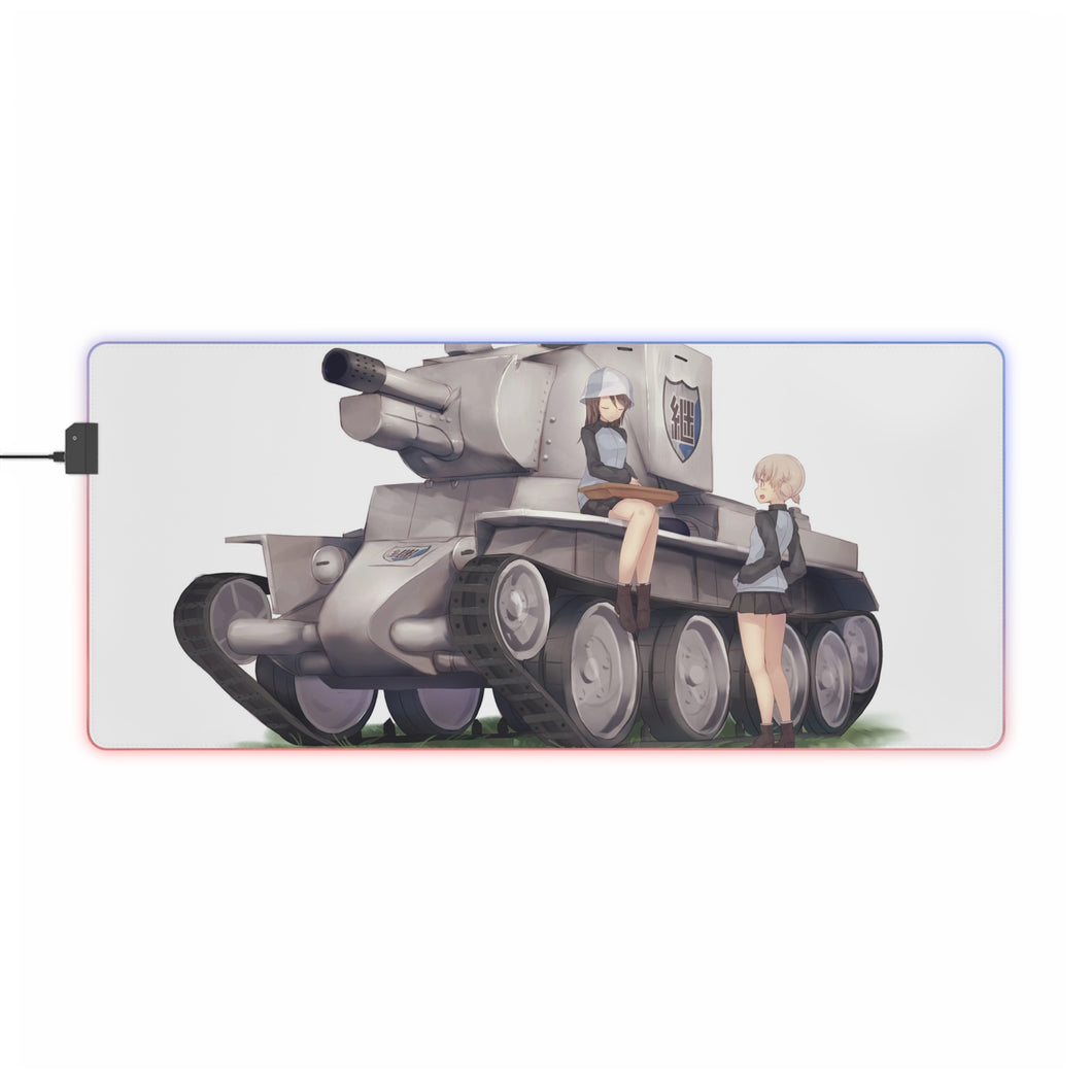 Girls und Panzer RGB LED Mouse Pad (Desk Mat)