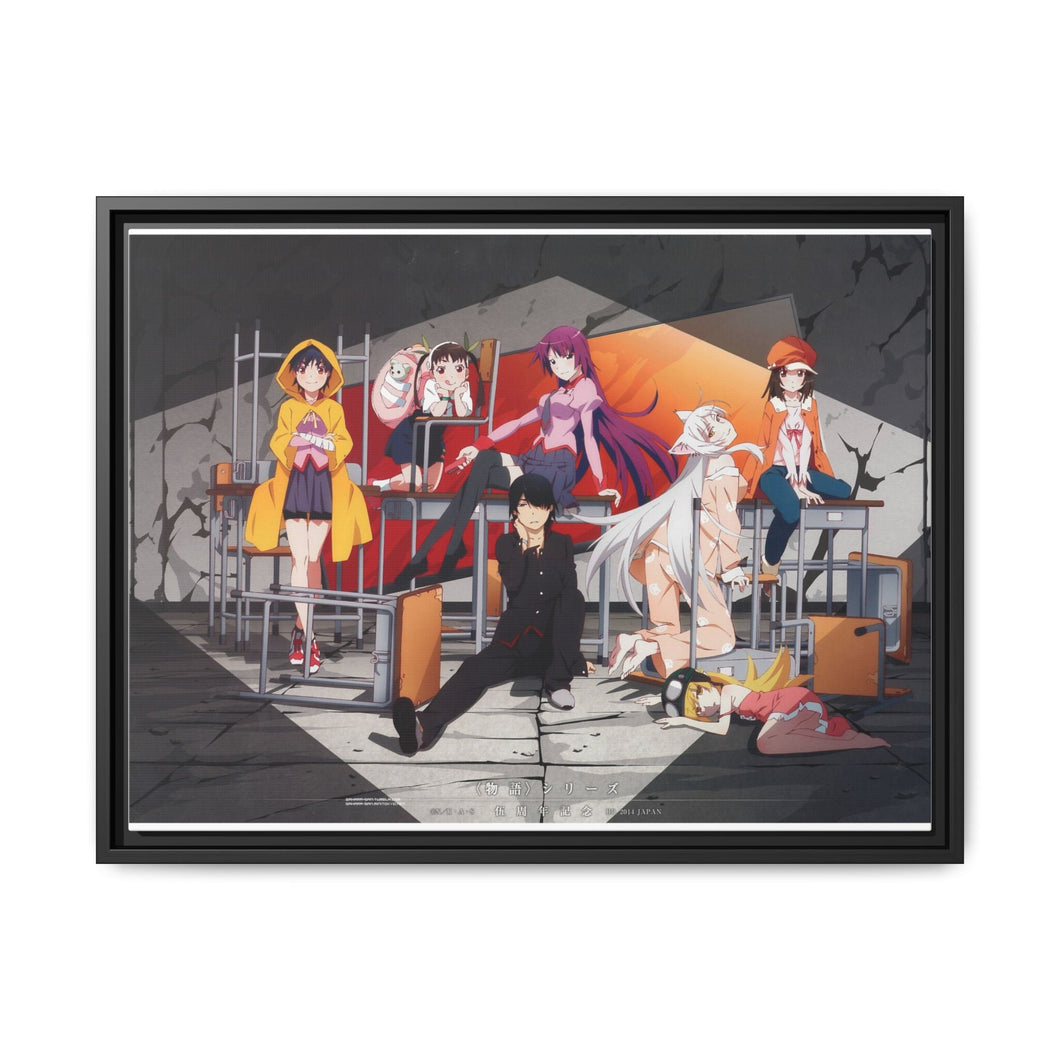 Monogatari (Series) Canvas Framed Art Print