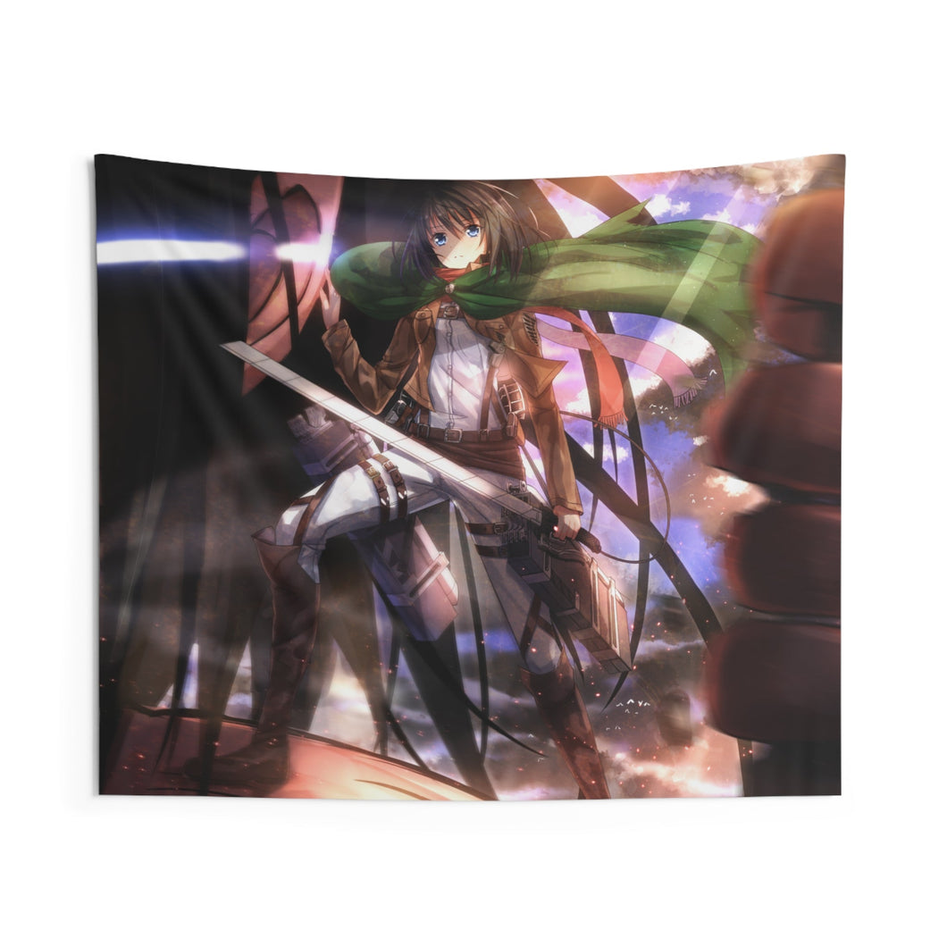 Eren and Mikasa Indoor Wall Tapestry