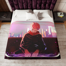 Load image into Gallery viewer, Yuji Itadori Sherpa Blanket
