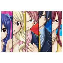 Load image into Gallery viewer, Fairy Tail Natsu Dragneel, Erza Scarlet, Gray Fullbuster, Lucy Heartfilia, Wendy Marvell Jigsaw Puzzle
