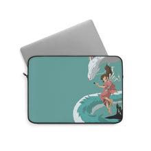 Load image into Gallery viewer, Minimalist Chihiro, Haku, and No-face Laptop Sleeve
