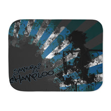 Load image into Gallery viewer, Anime Samurai Champloor Sherpa Blanket
