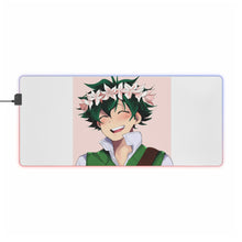 Load image into Gallery viewer, My Hero Academia Izuku Midoriya RGB LED Mouse Pad (Desk Mat)
