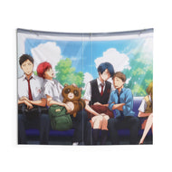 Monthly Girls' Nozaki-kun Mikoto Mikoshiba, Chiyo Sakura, Yuzuki Seo, Umetarou Nozaki, Yuu Kashima Indoor Wall Tapestry