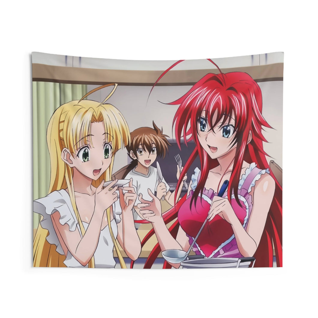 High School DxD Rias Gremory, Issei Hyoudou, Asia Argento Indoor Wall Tapestry