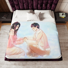 Load image into Gallery viewer, Monkey D. Luffy and Boa Hancock Sherpa Blanket
