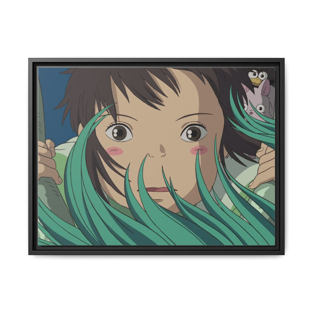 Anime Spirited Awayr Canvas Framed Art Print
