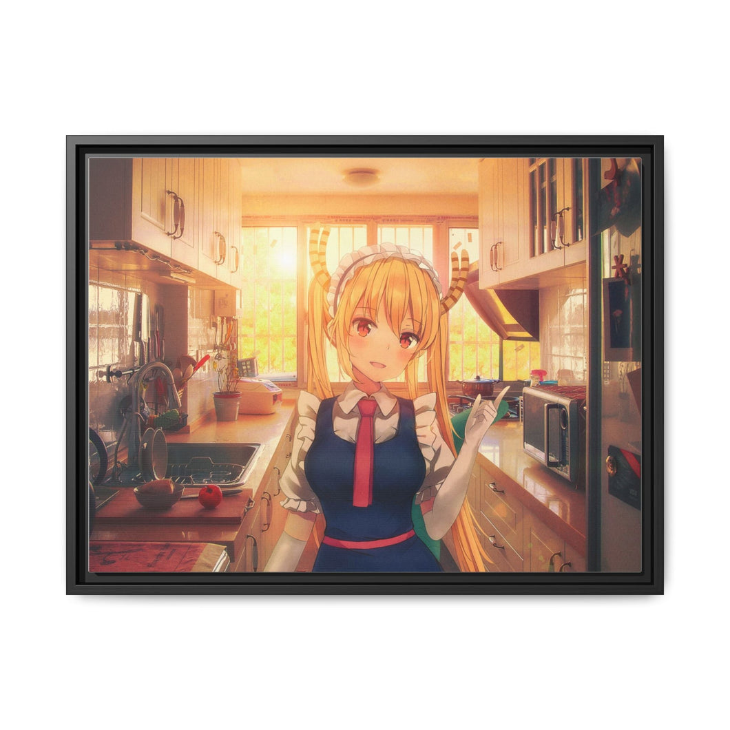 Good Morning, It's time for breakfast! Canvas Framed Art Print