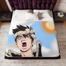 Load image into Gallery viewer, Anime Dr. Stone Sherpa Blanket
