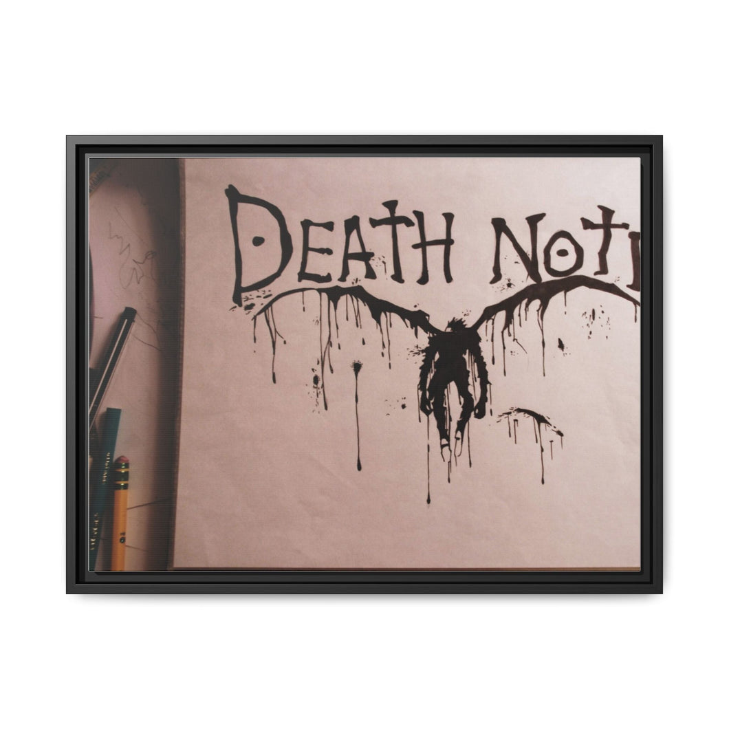 Anime Death Note Canvas Framed Art Print