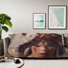 Load image into Gallery viewer, Princess Mononoke Sherpa Blanket
