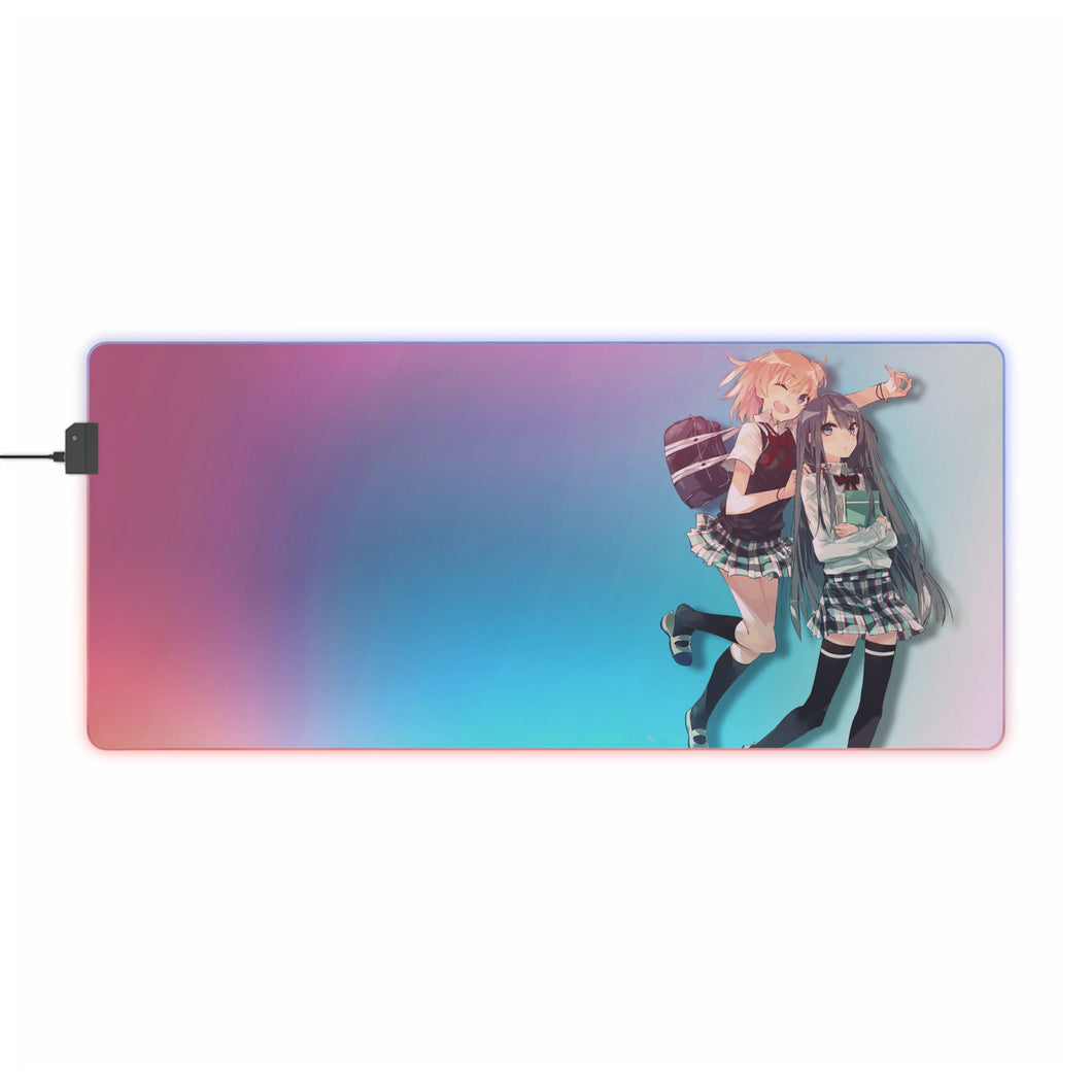 Yuigahama & Yukinoshita RGB LED Mouse Pad (Desk Mat)
