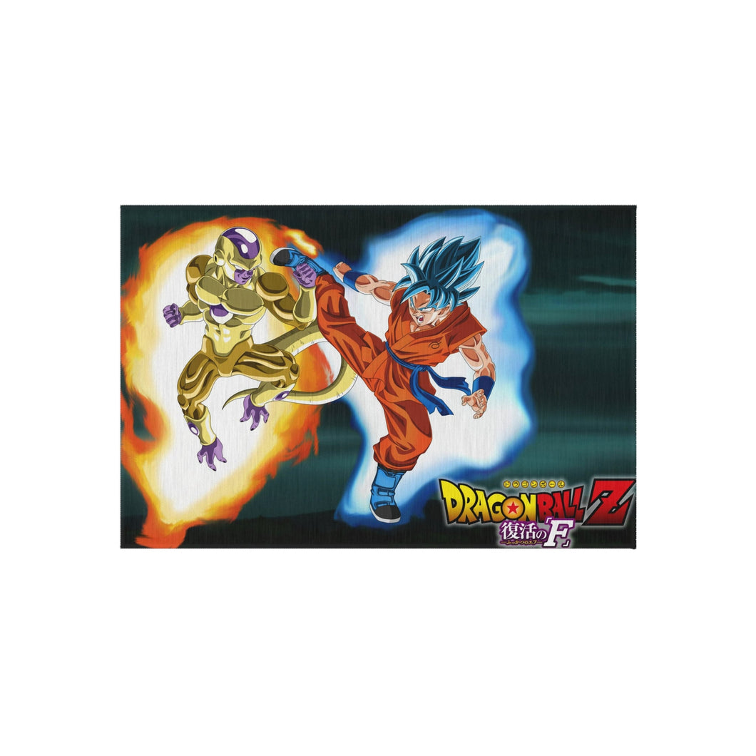 Goku SSJ God SSJ Vs Golden Freeza Rug